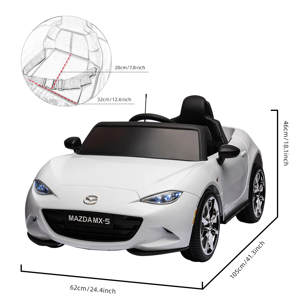 Mazda 12V Kids Ride On Car with Remote Control