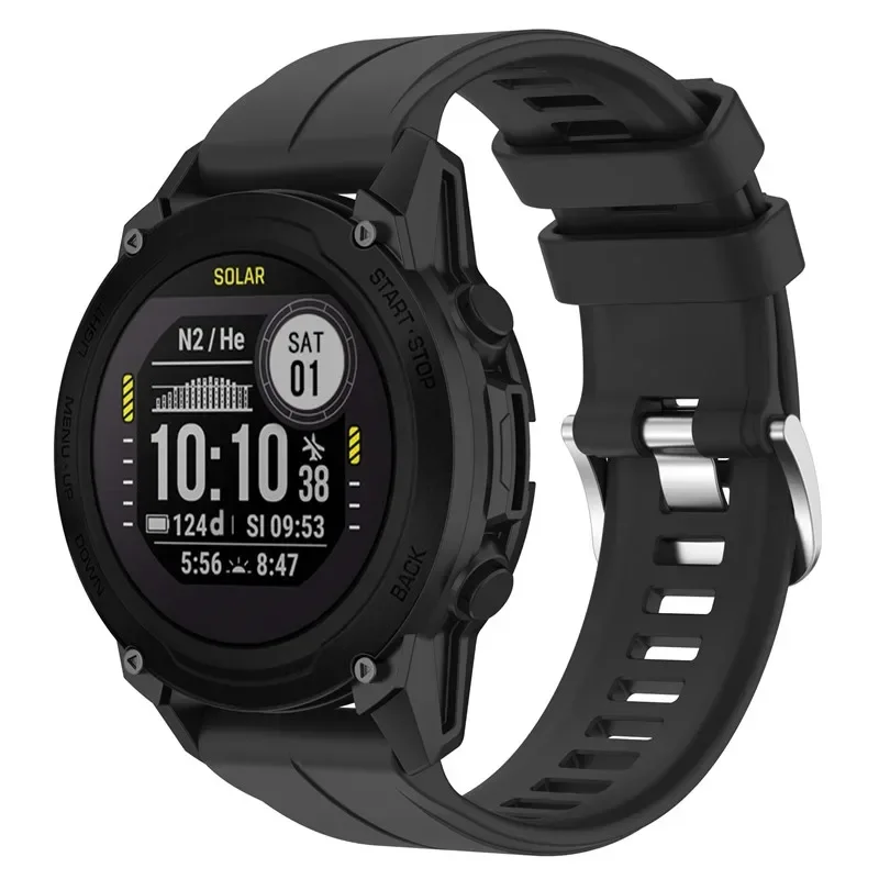 Silicone Sport Wristband Bracelet - 22mm Watch Strap