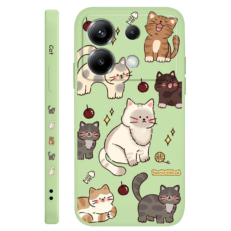 Adorable Feline-Themed Silicone Phone Case