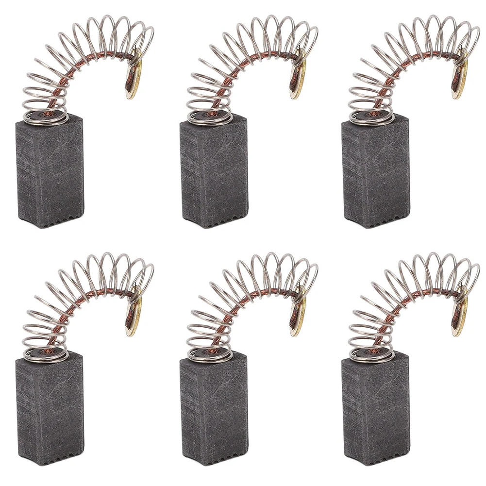 

6pcs Carbon Brushes 5x8x12mm For Hand Drills Angle Grinders Hair Dryers Blenders Trimmers Power Tool Accessories Replacement