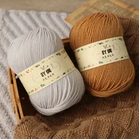 1Pc 50g hand knitting 100% Wool Yarn Soft Warm Worsted Weight Wool Yarn For Crocheting knit Woman Cardigan Scarf Sweater Hat 2