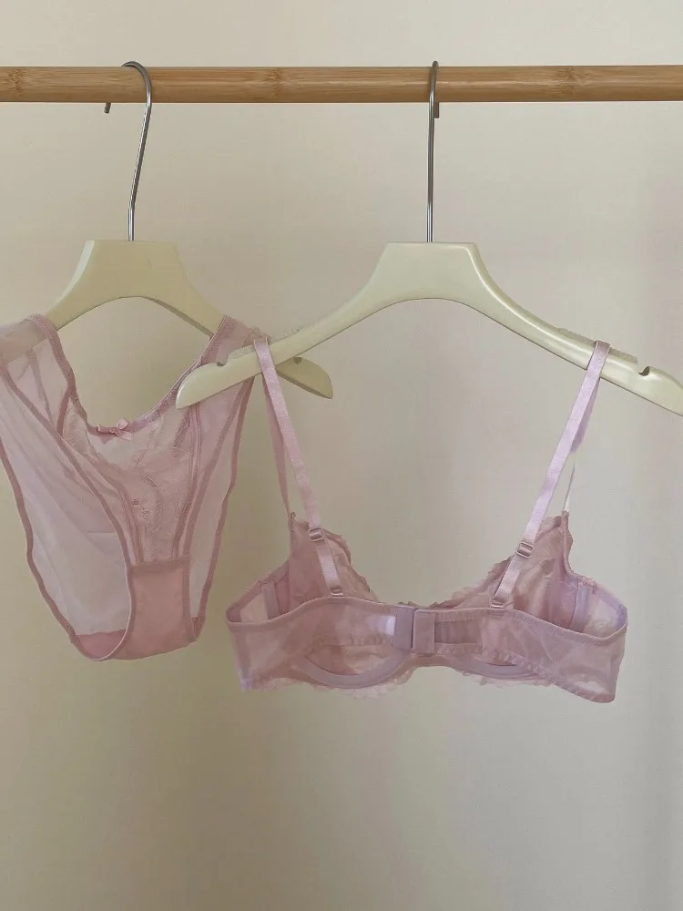 Ensemble de Lingerie amincissante en dentelle française, soutien-gorge et culotte Push Up légers, anneaux en acier fins de luxe, ensemble de contrôle du ventre Push Up Sexy YUQI
