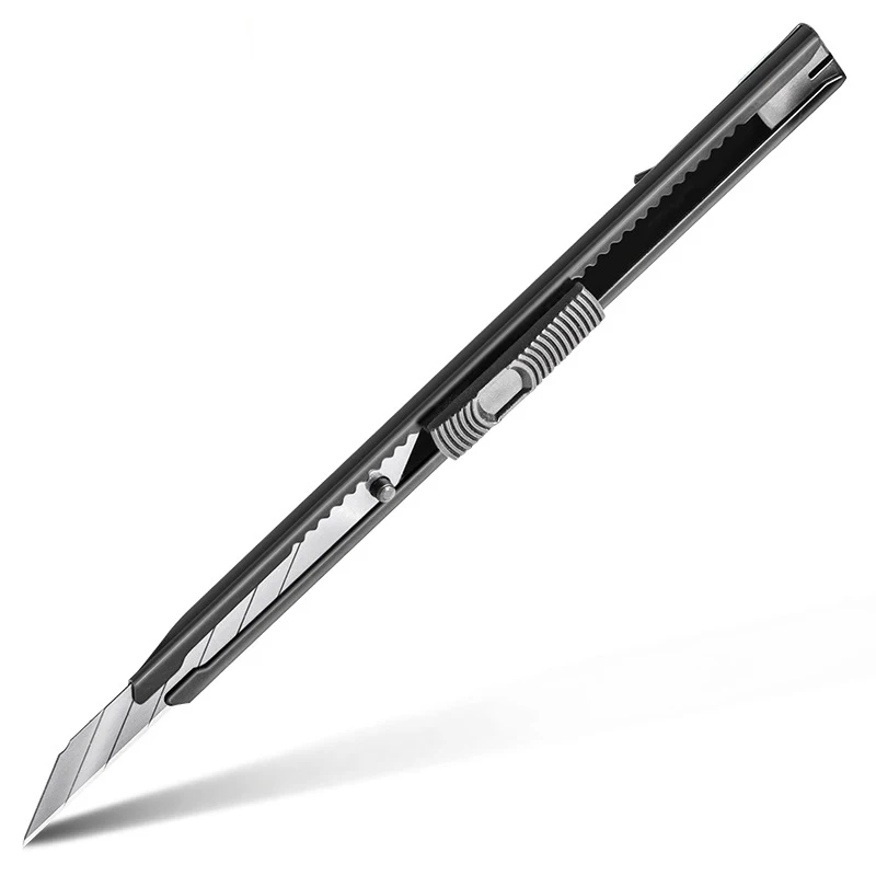 Utility Knife Deli SK5 Carbon Steel Retractable Box Cutter 30&deg; Small Craft Cutting Tools Work sharp Art Supplies Office Gadgets box cutter utility knife cutting knife art knife box opener