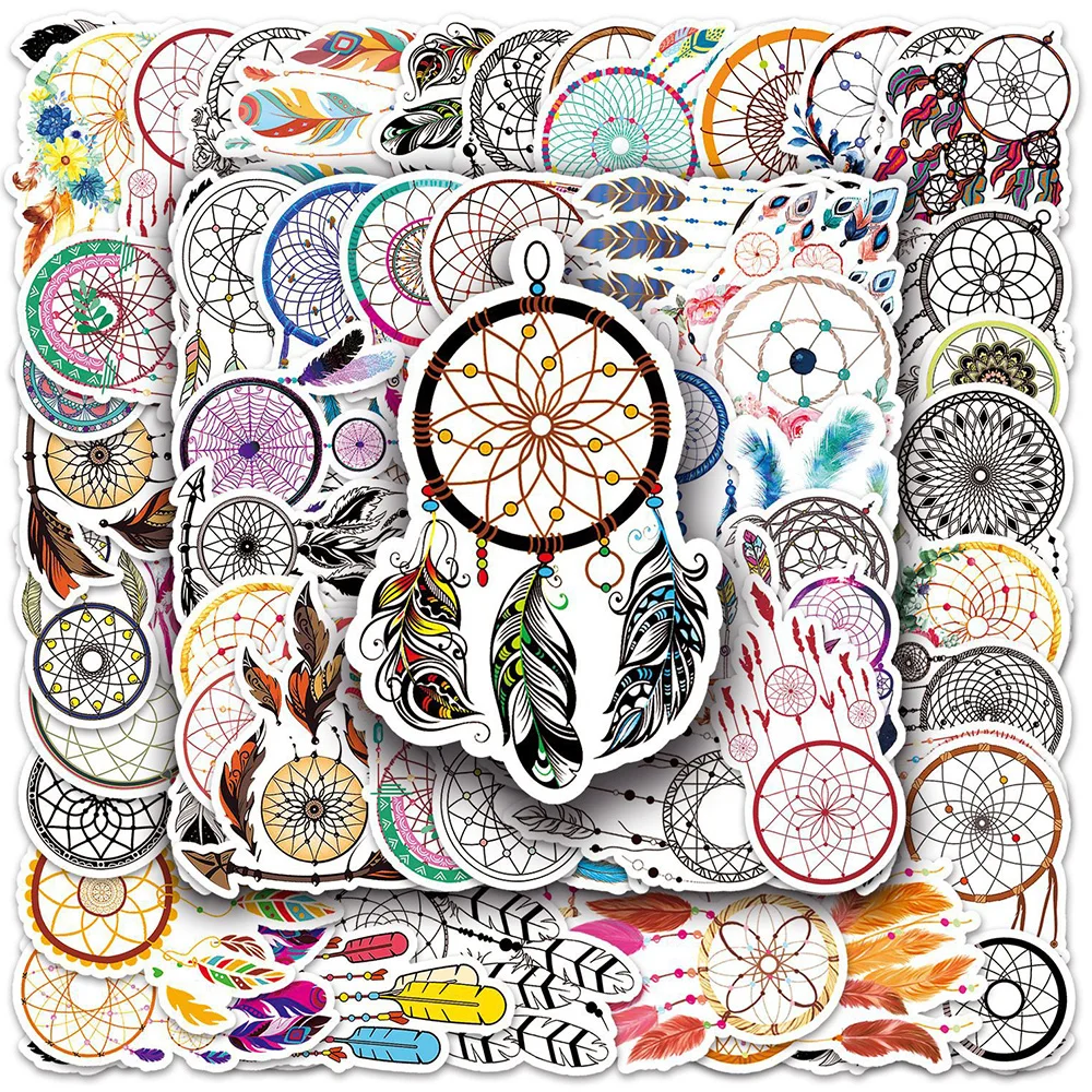 

10/30/50pcs Cartoon Dreamcatcher Stickers for Phone Laptop Notebook Fridge Waterproof Graffiti Sticker Decals Classic Kids Toys