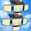 Solar Outdoor Lights - 3000LM 188 LED Motion Sensor Lights Solar Flood Security Lights for Backyard Yard Patio 1