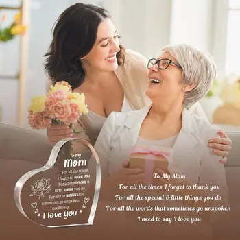 Heart Transparent Acrylic Gift for Mother's Day 3