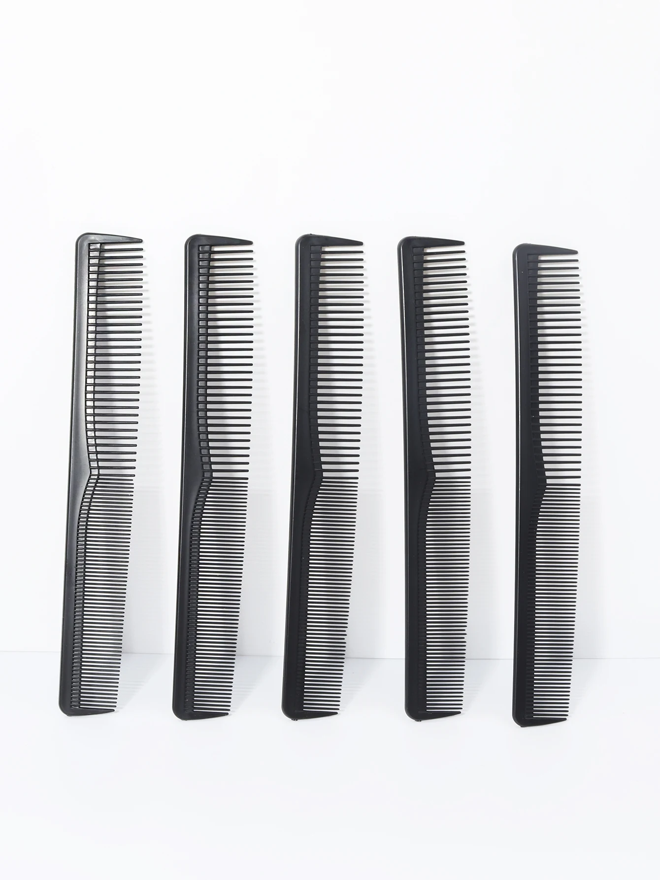 5pcs carbon fiber cutting comb, anti-static and heat-resistant, double-sided hair comb, suitable for all hair types 3