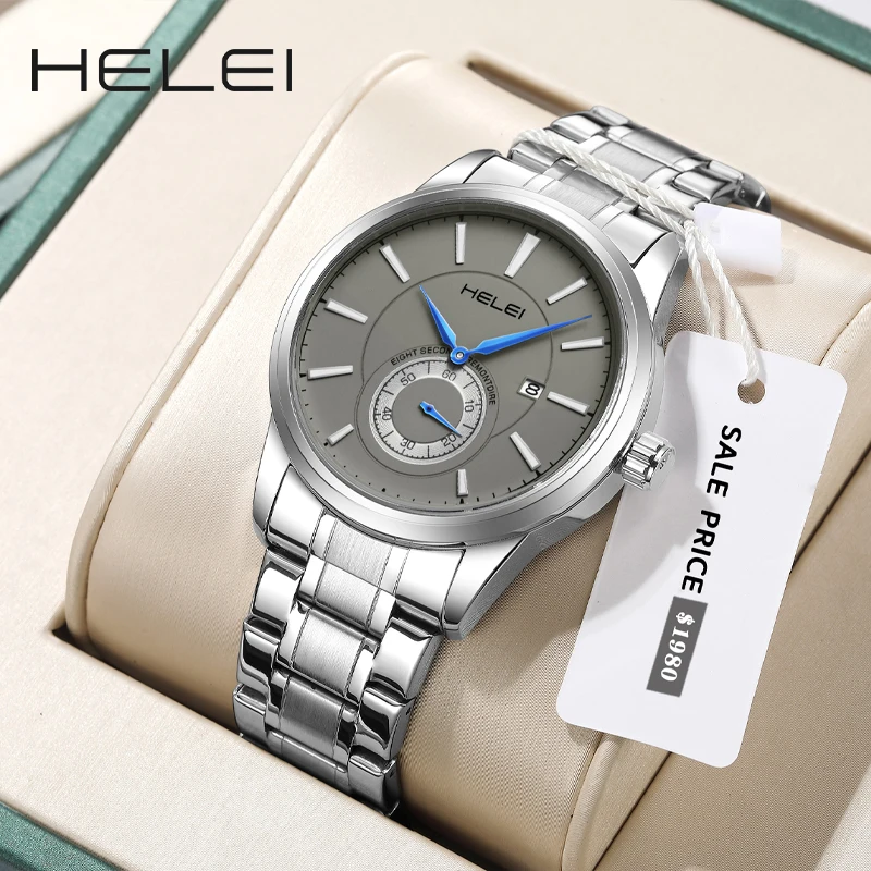 

HELEI new models 2024 Helmsman series trend avant-garde multi-function quartz movement men's quartz watches men's watches