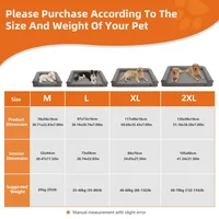 M-XXL Orthopedic Dog Bed Bolster Microfiber Leather Pet Dog Sofa Waterproof Couch Calming Bed with Removable Cover Easy Clean 5