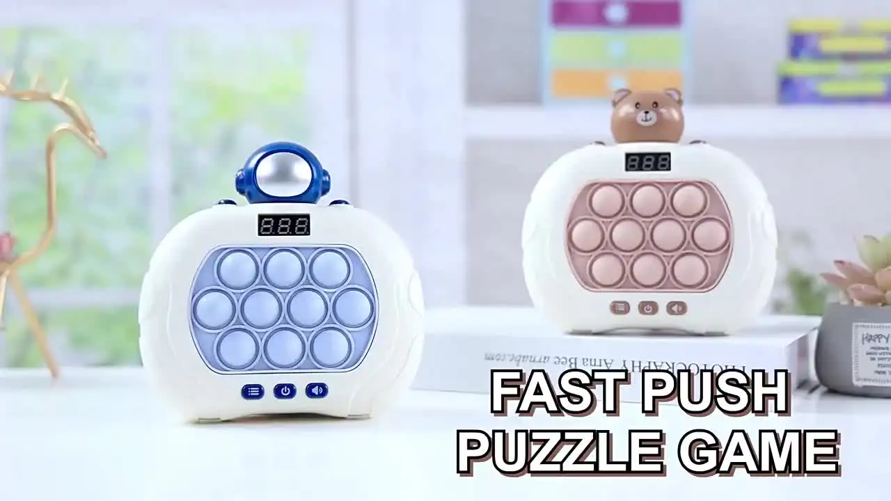 Console Pop Électronique M3 – Jeu Fidget Bubble Push It Avec Sons & Lumières, 4 Modes Anti-Stress Cadeau Enfant Ado