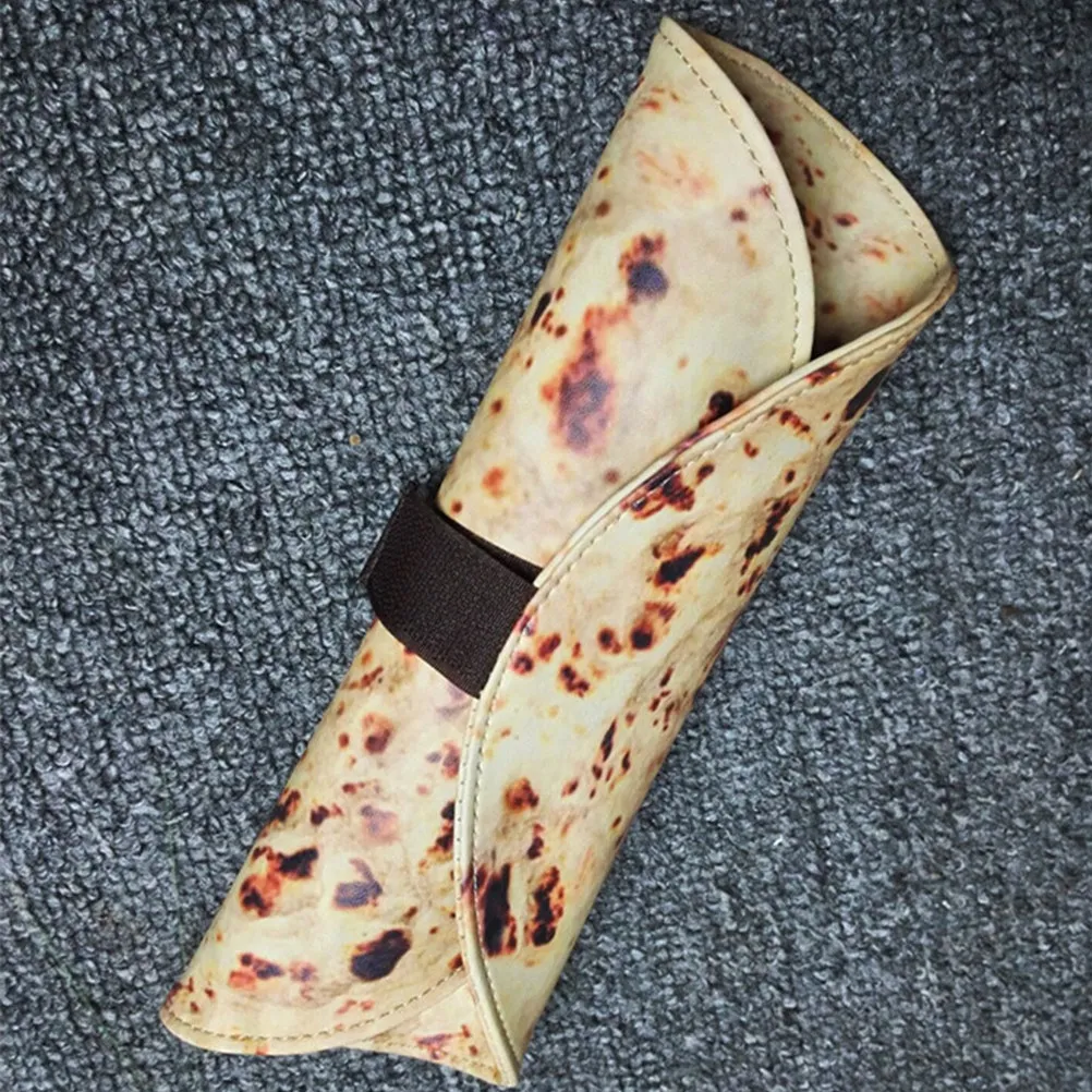 2Pcs 토르티야 연필 롤 케이스 예술가 학생을위한 대용량 캔버스 연필 랩 홀더 여행 학교 사무실 사용