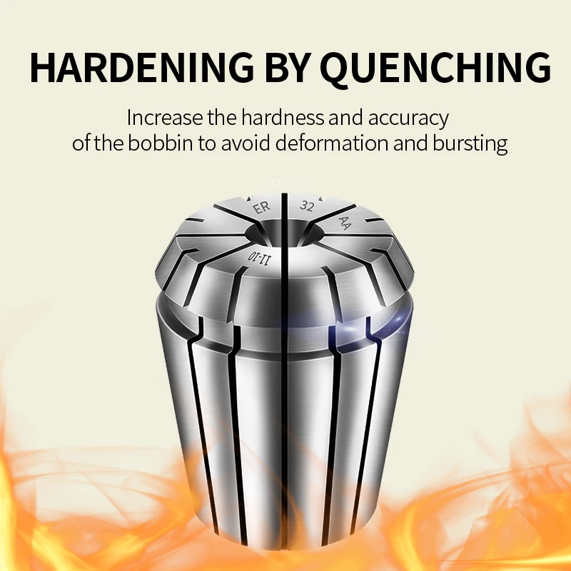 ER Collet Set 1 Set for Milling Tapping Grinding Carving and Other Processing ER11 ER16 ER20 ER25 spring collet,collet chuck,spring collet chuck,collet chuck holder,engraving collet chuck,wrench nut collet,collet clamping tool,collet block holder