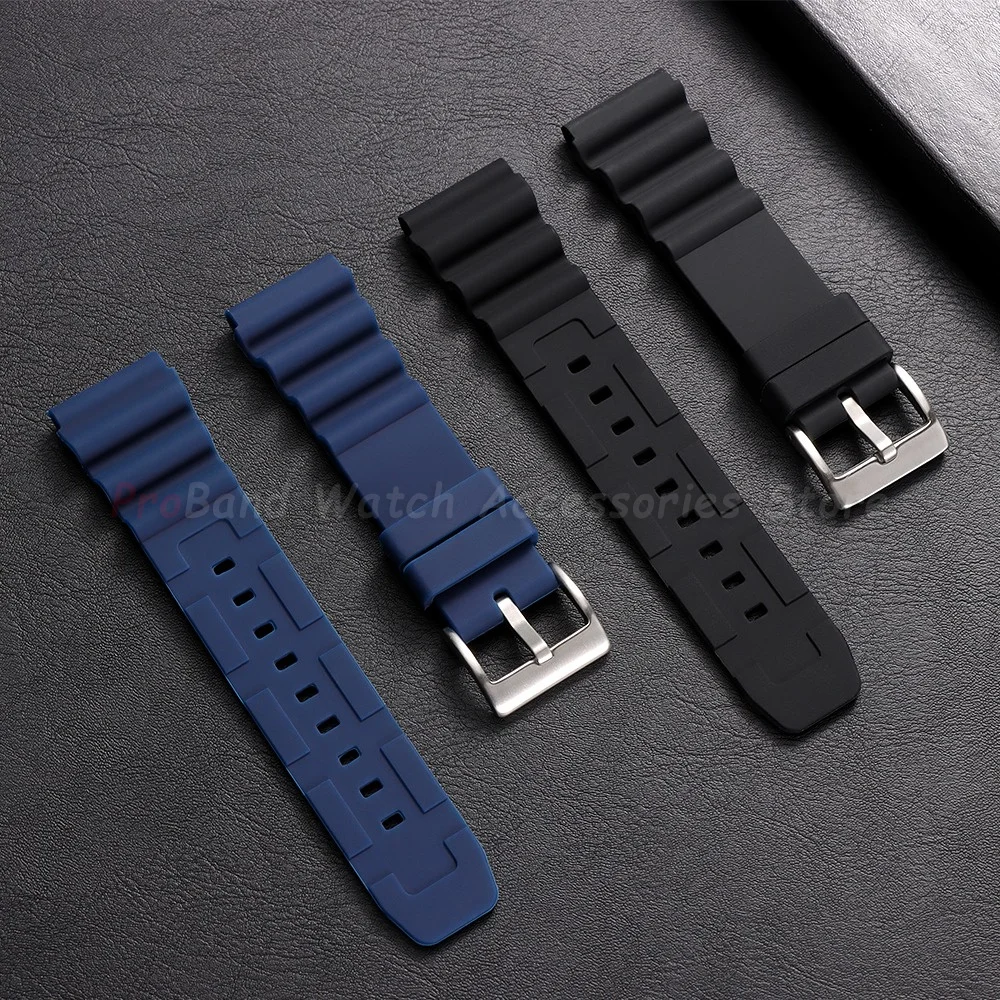Silicone Waterproof Diving Watch Band - 20mm/22mm Sports Strap