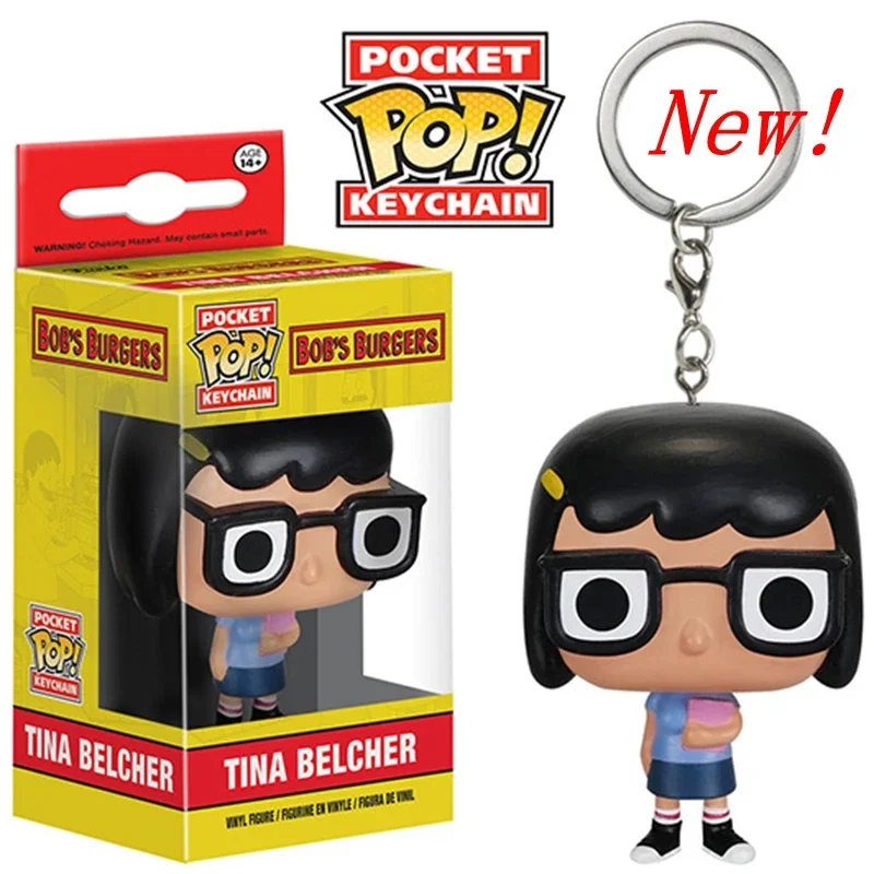 Nuovo Arrivo Funko Pop Pocket Portachiavi Bob Burgers Tina Belcher Vinyl Figure Toys Portachiavi Per Decorazioni Regali