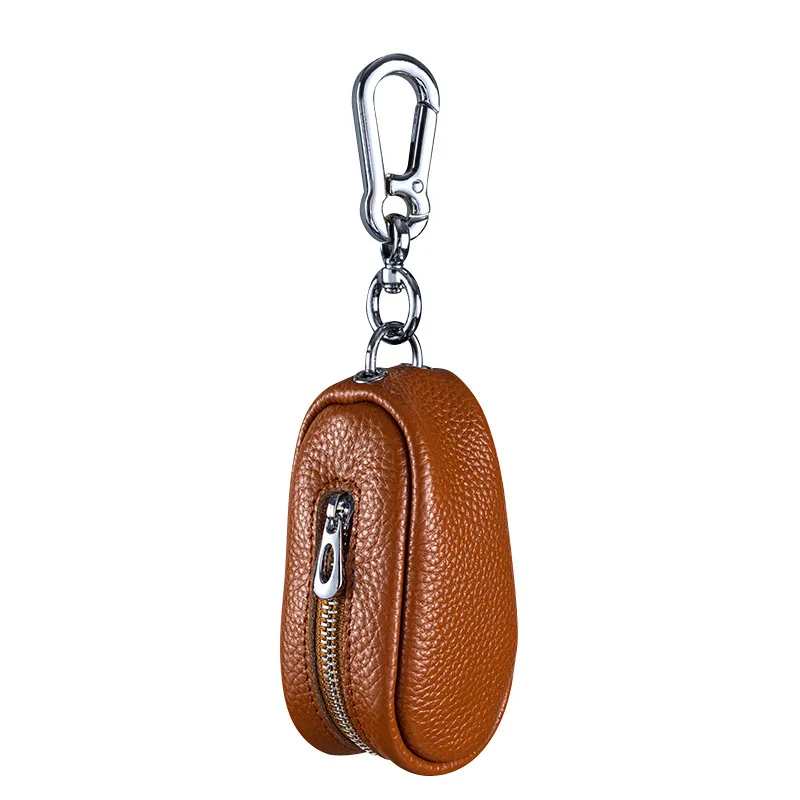 Car Key Wallets Leather Coin Purse Women Men Zipper Pocket Door Key Storage Case Housekeeper Key Organizer Pouch Keychain Covers