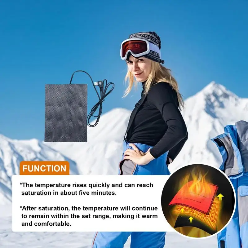 

Clothing Heated Film Graphene Heating Film Heated Pad with 3 Temperature Settings for Electric Gloves Garments and Blanket