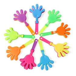 Vibrant Mini Hand Clappers for Celebrations and Parties (12pcs)