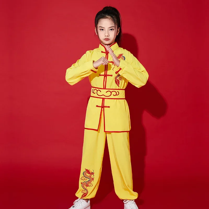 Traditional Chinese Wushu Clothing Tai Chi Uniform Kids Kungfu Outfits New Stage Performance Hanfu Martial Arts Costumes Suit tai chi clothing chinese traditional costume