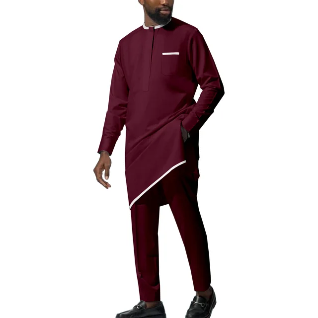 Seyi Long Sleeve Dashiki Outfit - Image 3