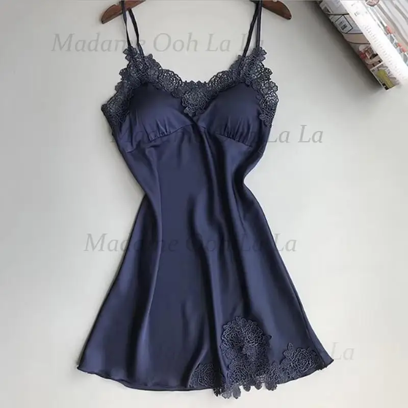 فستان حريري مثير للسيدات ملابس نوم ليلية للنساء 4