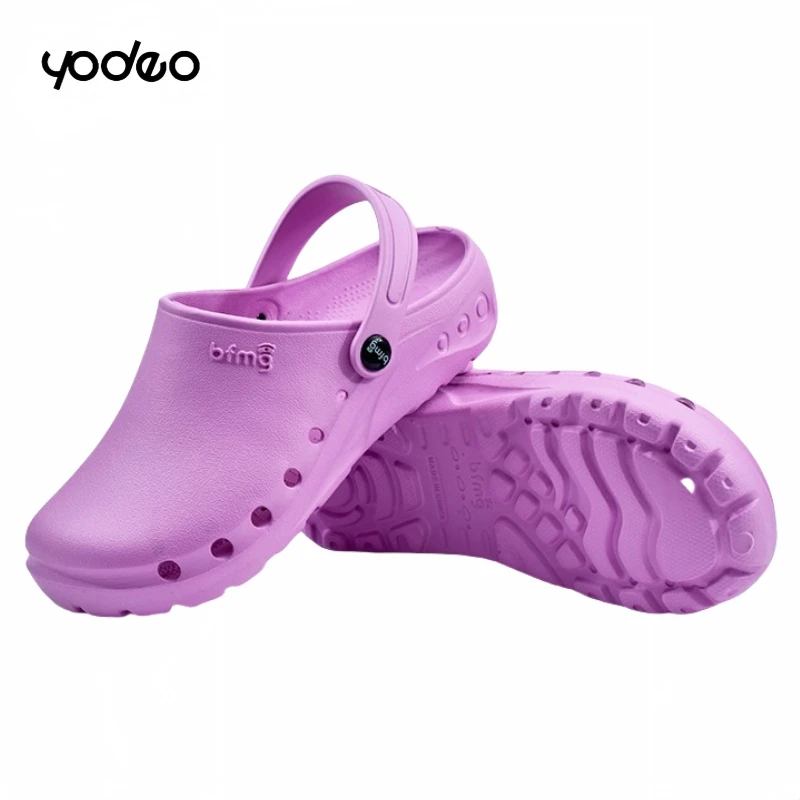 Hospital operating room medical staff slippers anti slip, anti needle puncture perforated shoes  Laboratory soft soled slippers 6