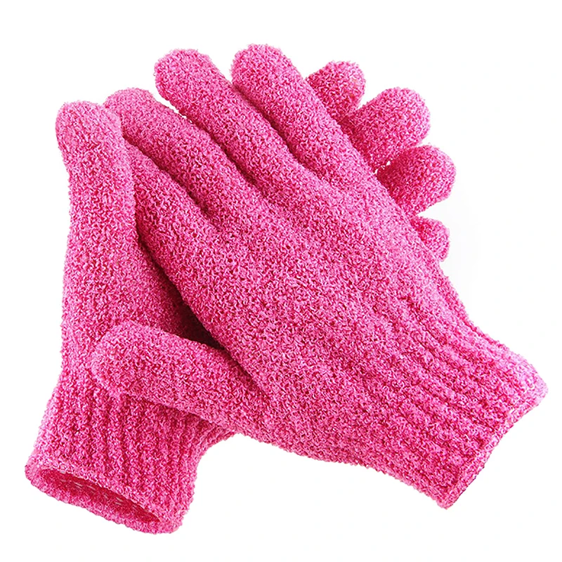 Description Picture 5 of item1pair Foam Rubbing Mud Peeling Exfoliating Five-Finger Bath Gloves Shower Scrub Cleaning Body Massage Glove Bath Accessories