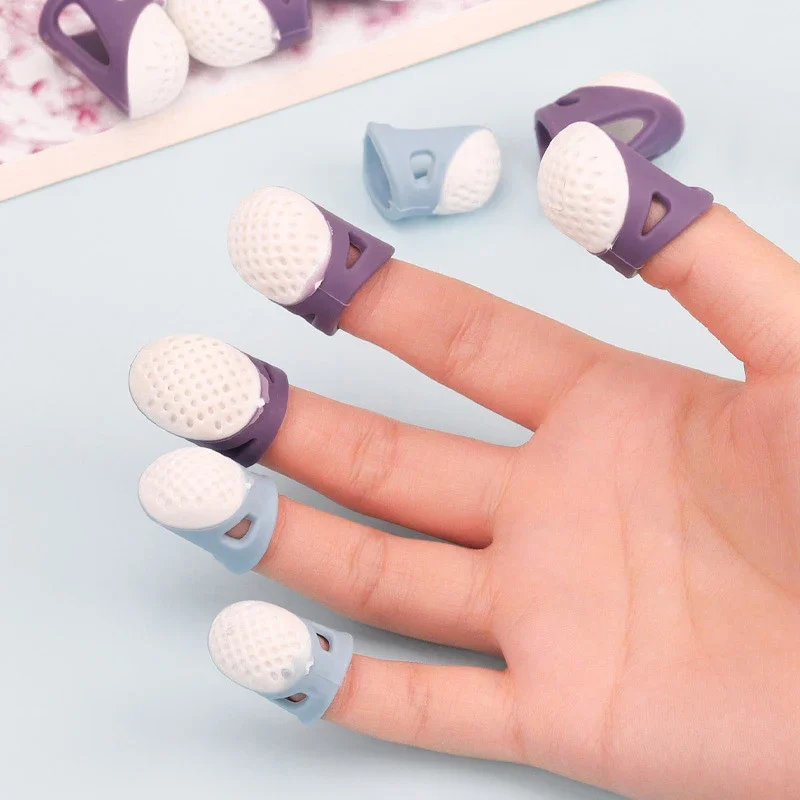 Multifunctional Silicone Thimbles Hollowed Out Breathable Protective Finger Sleeve DIY Crafts Sewing Accessories sewing accessories