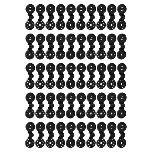 50Db Árnyékolt Ruhák Műanyag Klipek Levehető Erkély Fényvédő Szövet Háló Rögzítő Bilincs Napsütés Nettó Klip Árnyékkövető - Image 3