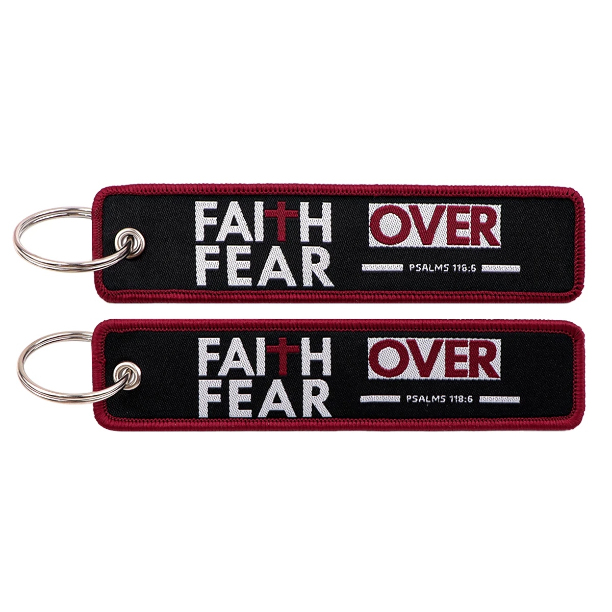 Humorous Embroidered Keychain - Key Ring Holder Accessory and Gift