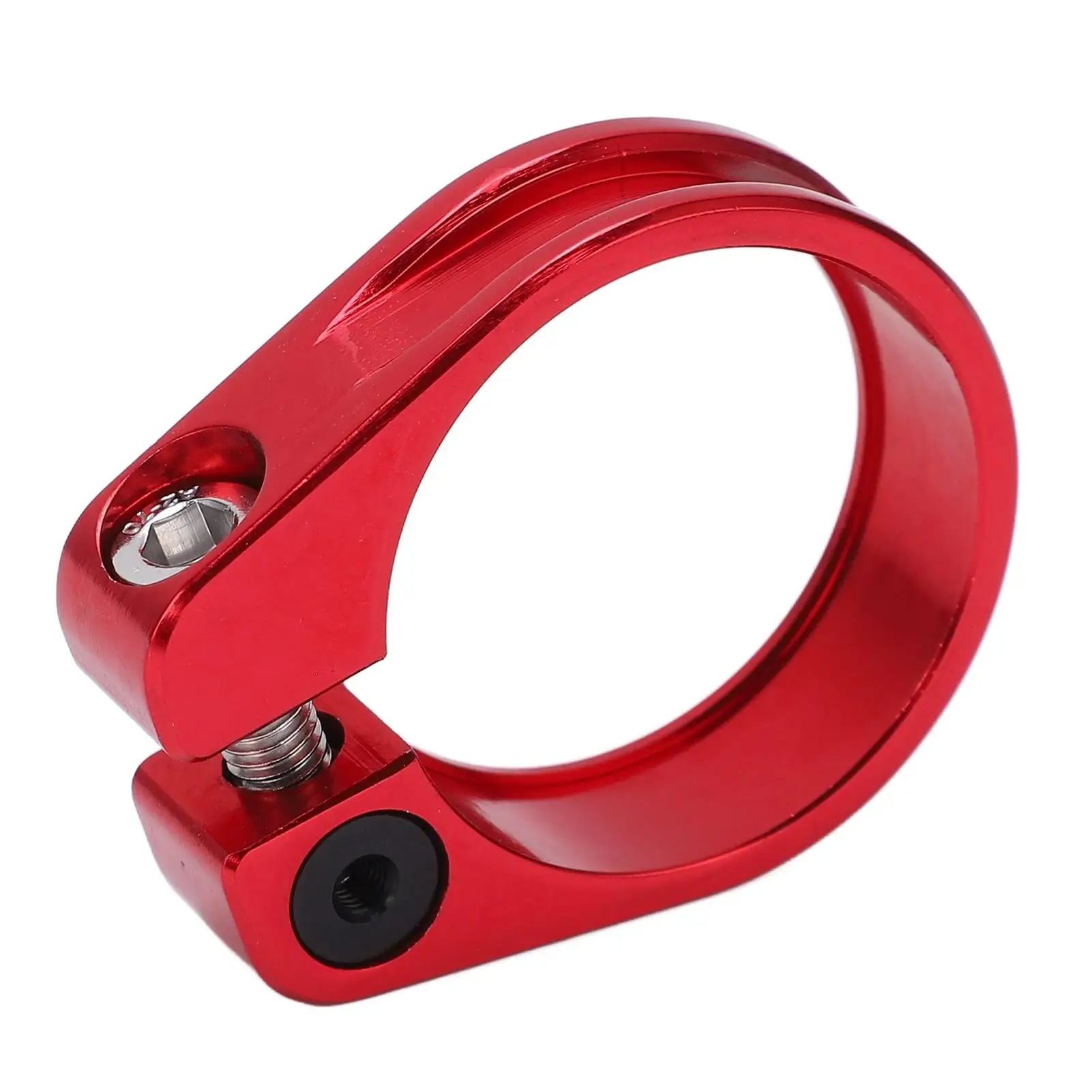 자전거 시트포스트 클램프, CNC 중공 디자인, 경량 알루미늄 합금, 31.8mm, 34.9mm