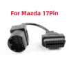 For Mazda 17Pin to 16 PIN OBD2 Connect Cable for Ma-zda 17PIN Car Diagnostic Tool Cable for Ma-zda 17 PIN Diagnostic Connerctor 1