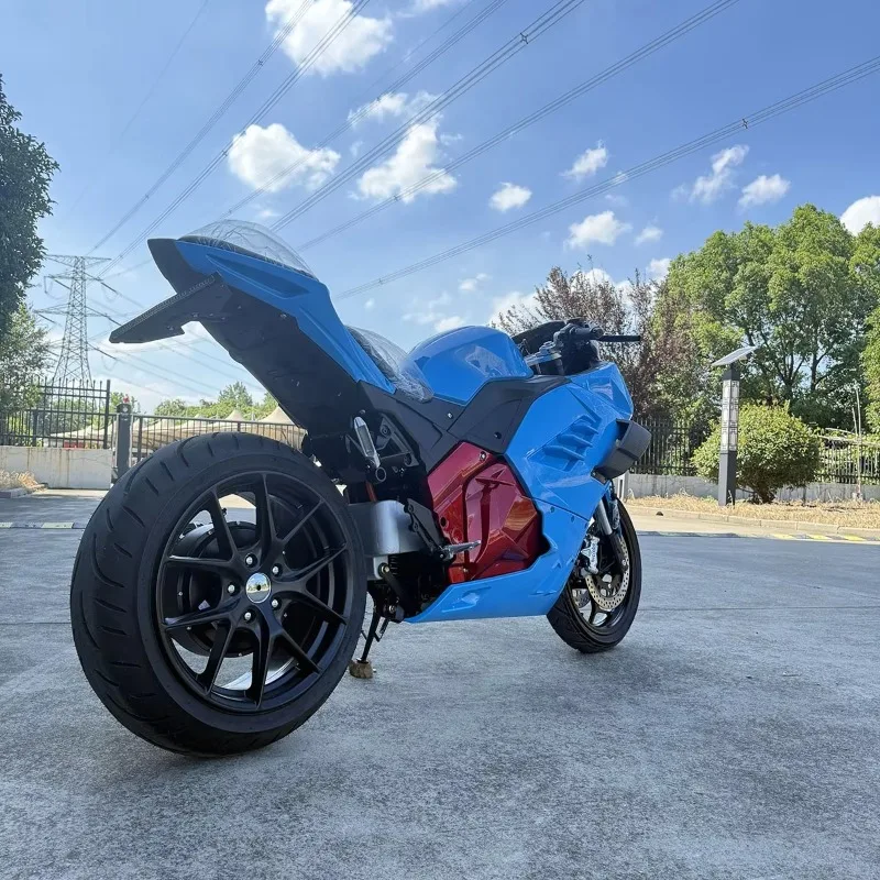 2025 New Style LANYANG HY-S Factory High-Speed 8000W Electric Racing Motorcycle 245mm Wide Wheel 150A Lithium Battery 17 Inch Ad - Image 5
