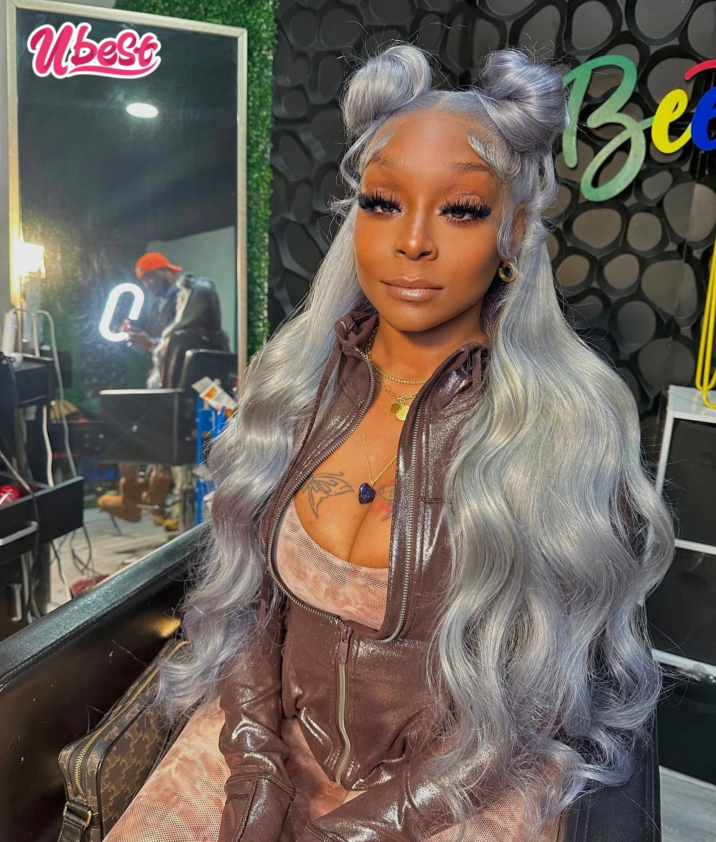 

Silve Color HD Lace Front 13x6 Body Wave Lace Front Wig 30 Inch Honey Blonde Lace Front Wig Human Hair 13x4 Human Hair Wigs