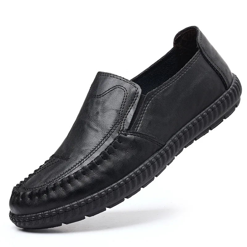 Handmade Leather Casual Men Soft Shoes Design Sneakers Man Comfortable Leather Shoes Men Loafers Hot Sale Moccasins Driving Shoe