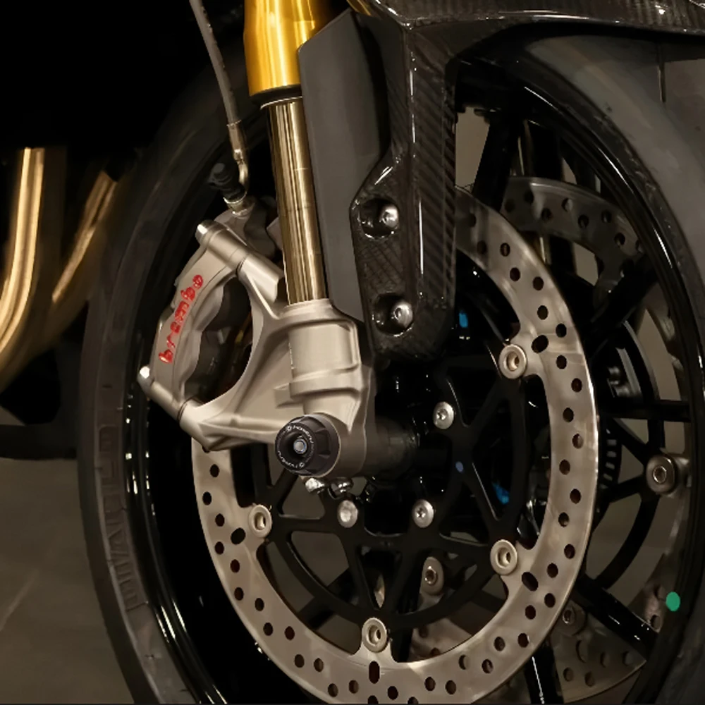 Triumph Speed ??Triple 1200 RS/RR 2022-2026 오토바이 휠 스핀들 보호 액슬 커버 세트 내구성 커버 강화