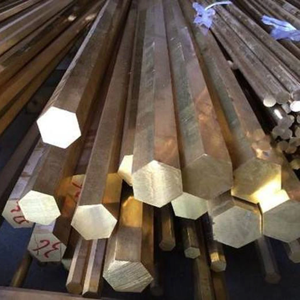 H59 Hexagonal Brass Rod Solid Hexagonal Bar size 4/5/6/8/9/10-65MM Knife Mosaic pins Mosaic rivet