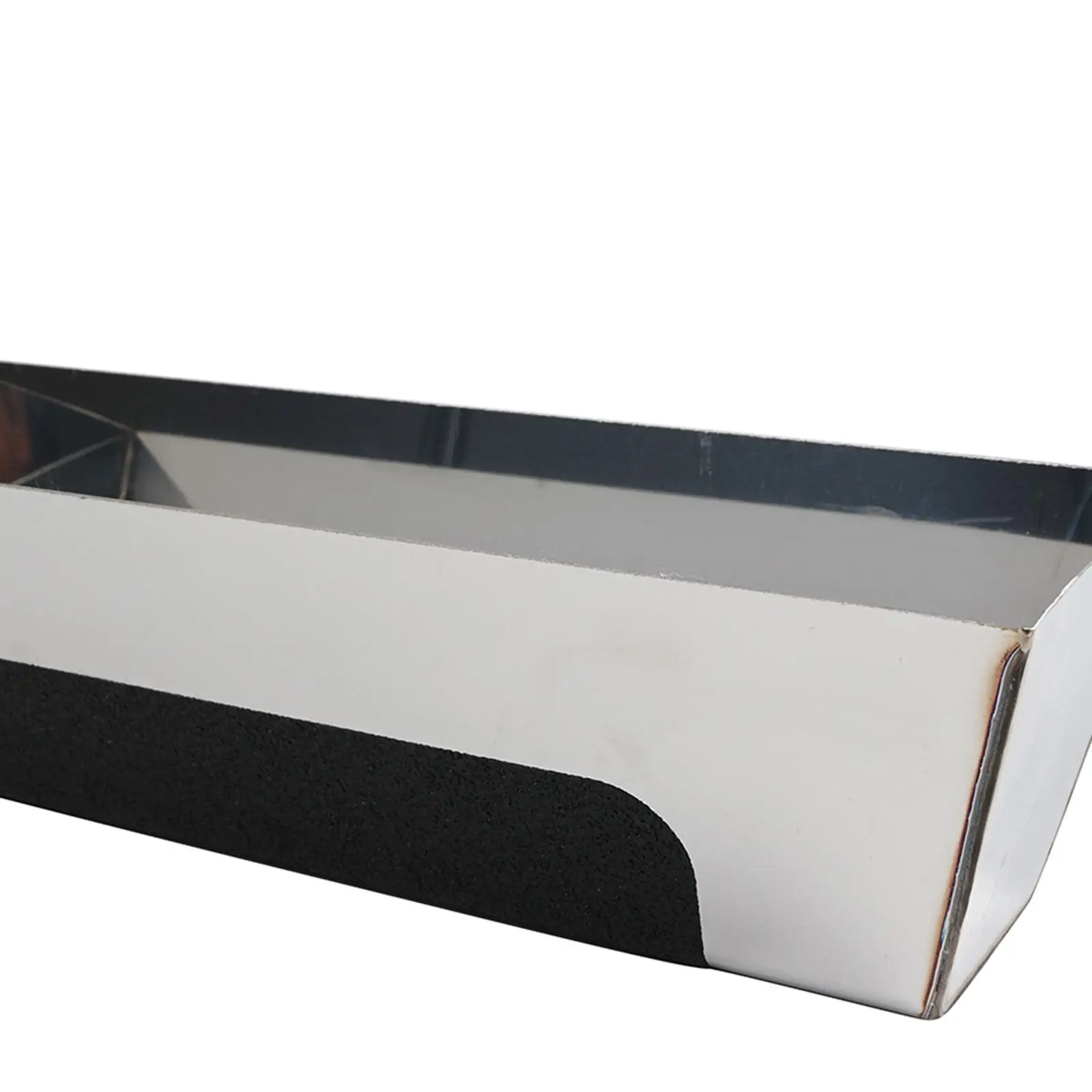 with Anti Slip Pad Mud Board Manual Tool Heavy Duty Leakproof Rustproof Nonslip Mud Pan Drywall Mud Pan for Woodworking DIY 5
