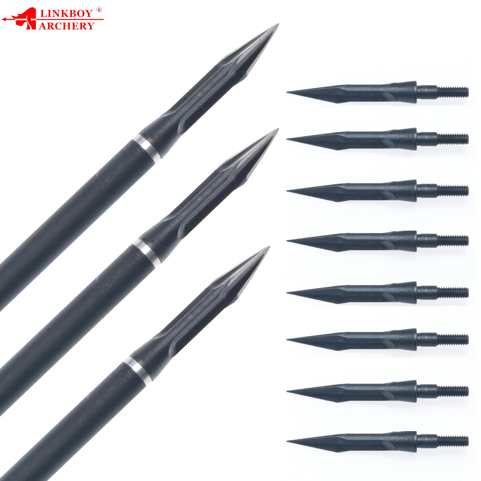 

3pcs Broadhead Archery Arrowhead 130gr Shooting Point Tip for Compound Recurve Bow Hunting Shooting
