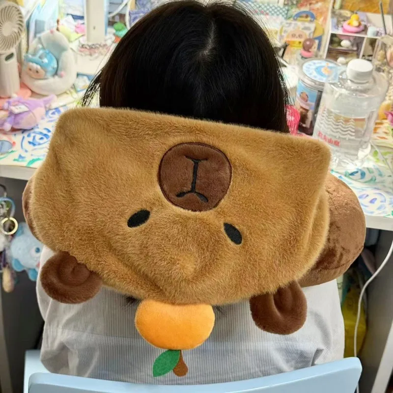 Cute Cartoon Capybara Plush Pillow For Women Lovely Animals Stuffed Pillows U Shaped Cushion Travel Pillow Neck Pillow 3