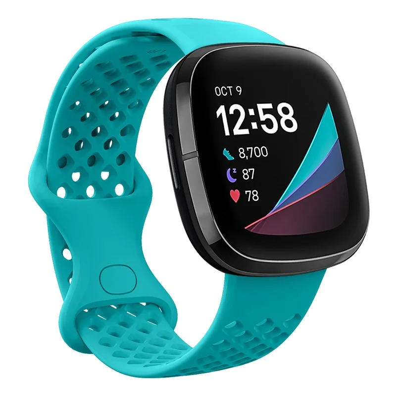 Breathable Sport Silicone Wristband Replacement Strap