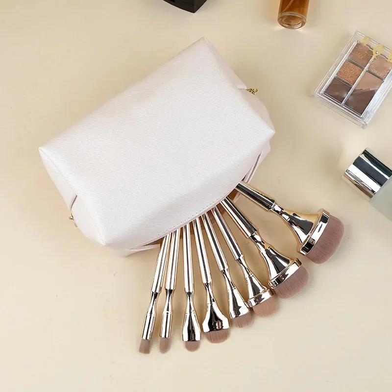 PU Leather Travel Cosmetic Bag Makeup BagTravel Wash Toiletry Organizer Purse Storage Handbag for Women Girls Make Up Pouch 5