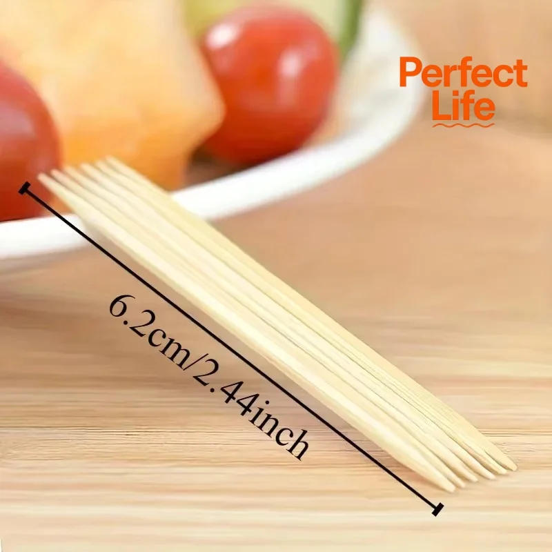 Disposable Double Headed Toothpicks 1000PCS Natural Bamboo Floss Home Kitchen Restaurant Hotel Portable Teeth Cleaning Tool