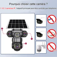 Caméras solaires V380 Pro 4G, protection intelligente de la maison, détection de mouvement, surveillance IP sans fil, caméra de surveillance alimentée par énergie solaire 2