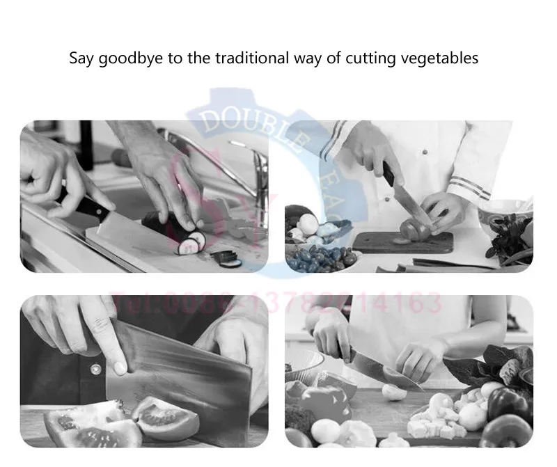 Description Picture 5 of itemAutomatic Vegetable Cutting Slicing Machine Electric Potato Onion Carrot Ginger Slicer Commercial Shredder Multifunction Cutter