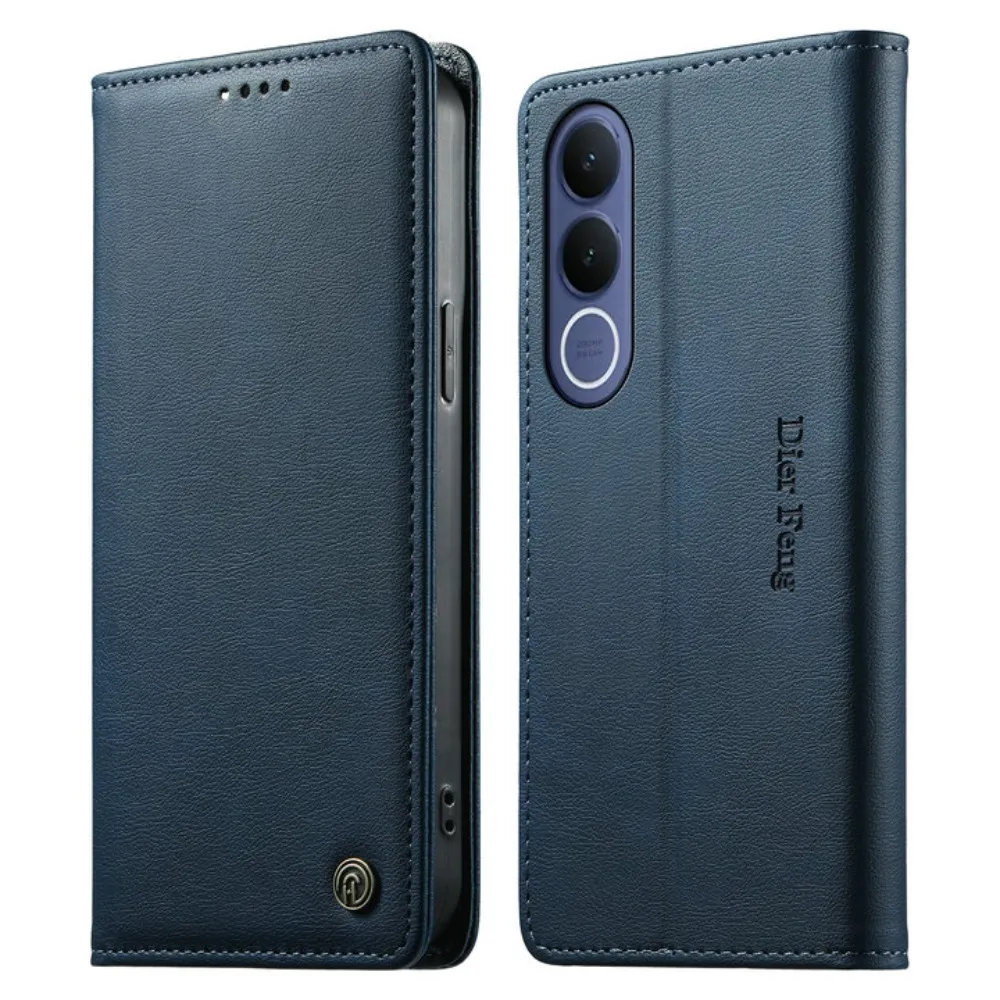 Premium RFID Leather Wallet Book Flip Case with Magnetic Closure