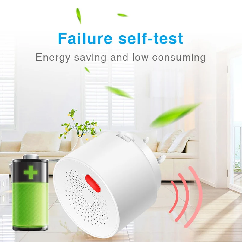 

Tuya Wifi Natural Gas Sensor Combustible Household Smart LPG Gas Alarm Detector Gas Leakage Sensor fire Safety smart home
