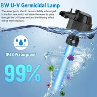 Aquarium Multi-function Filter Fish Tank 5-In-1 Silent Water Pump Aquarium UV Sterilizing Filter Fish Tank Cleaning Filter 1