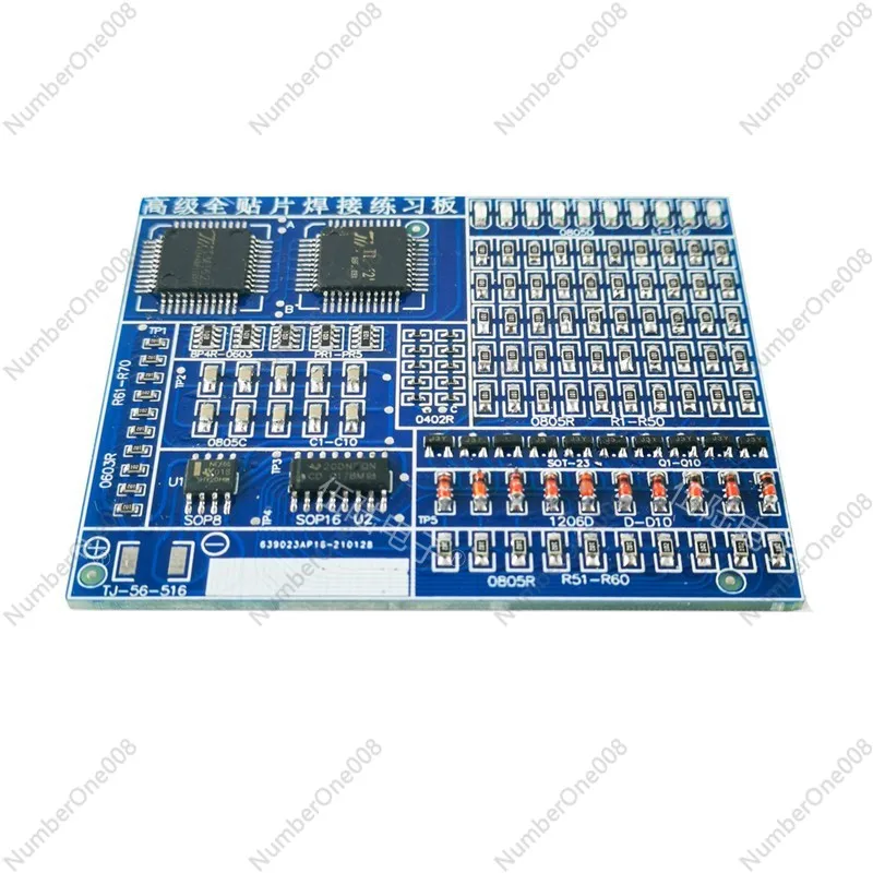 고급 풀칩 용접 연습 보드 전자 부품 DIY 생산 키트 SMT 부품 TJ-56-5..