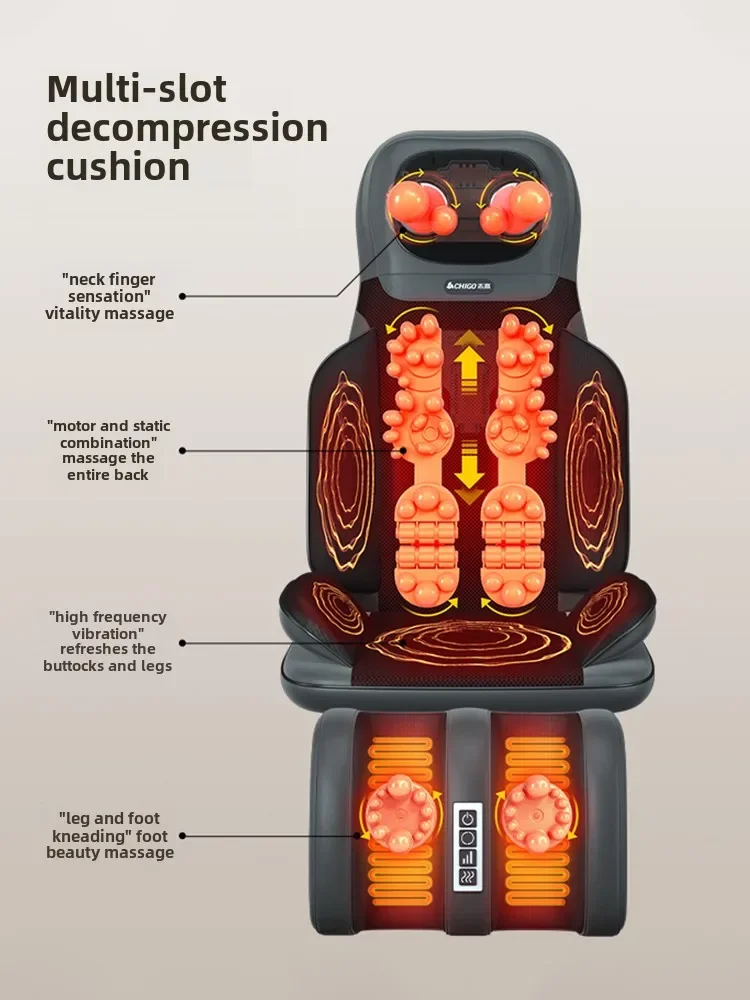 Massage chair home full body multi-function massager back waist cervical spine instrument massage sofa chair cushion electric 3