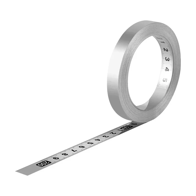 Self-Adhesive Measuring Tape Stainless Steel Workbench Ruler Adhesive Backed Tape Measure Metric Scale Rust-Proof Durable Ruler tape measure measuring tape measuring ruler